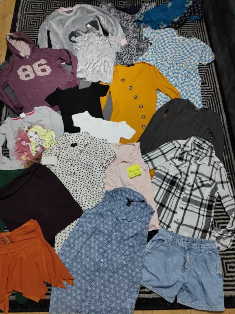 #218- Enorme pacchetto di vestiti per ragazze 11-12 anni GEORGE NEXT PRIMARK F&F DISNEY HM