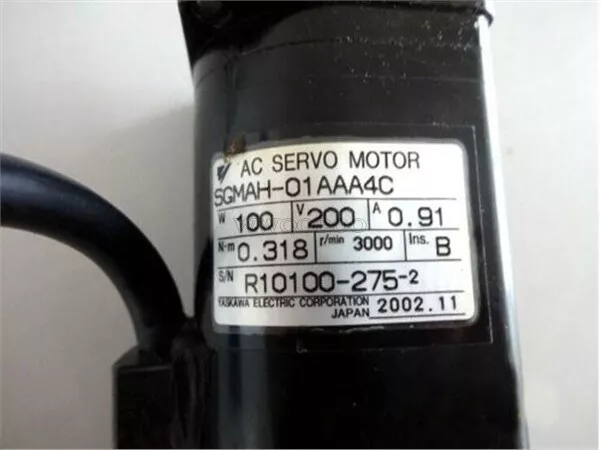 1Pcs Used Yaskawa Ac Servo Motor SGMAH-01AAA4C ct