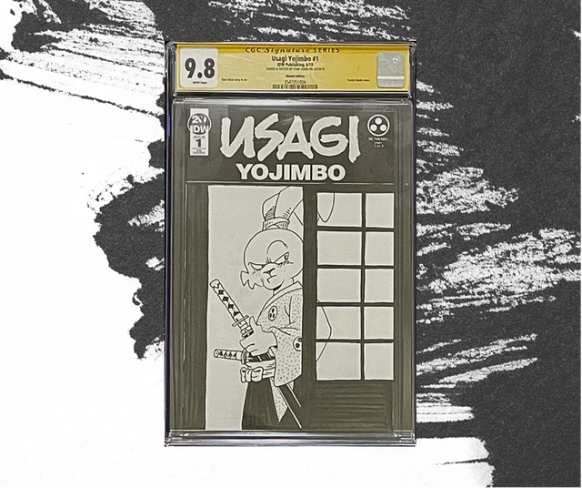 Usagi Yojimbo #1 Cgc 9.8 Ss Blank Sketch Cover Variant Netflix T Albedo 2 Sakai