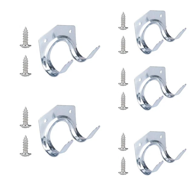 5 pz Supporto appendiabiti ganci da appendere in metallo con vite per strumento garage cucina giardino