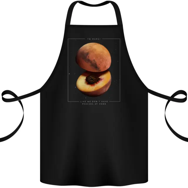 To Mars Peaches Space Planets Cosmos Cotton Apron 100% Organic