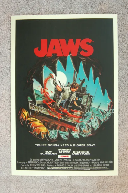 Jaws Lobby Card Movie Poster #2 Roy Scheider Richard Dreyfuss