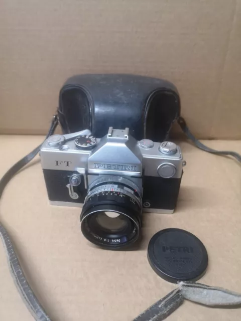 Petri FT EE Auto SLR Camera With 55mm F2 Lens Vintage 3060