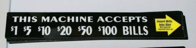 2 IGT S+ Slot Machine $1-100  Accepts Bills decal original