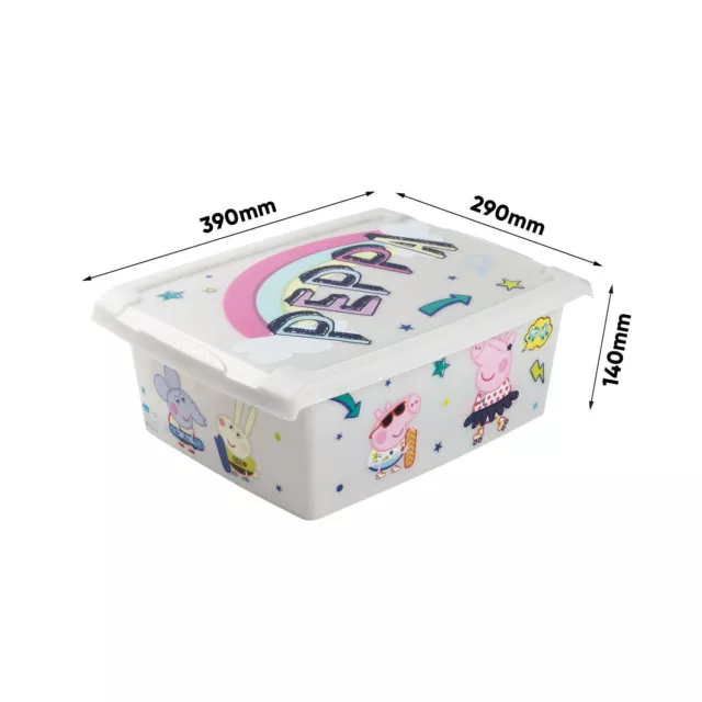 Peppa Pig Boîte de Rangement Coffre à Jouets Coffre à Jouets Fashion Box 10L 3