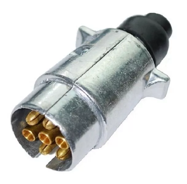 7 Broche Remorque Prise Plastique Remorque 12v Feux Connexion Remorquage