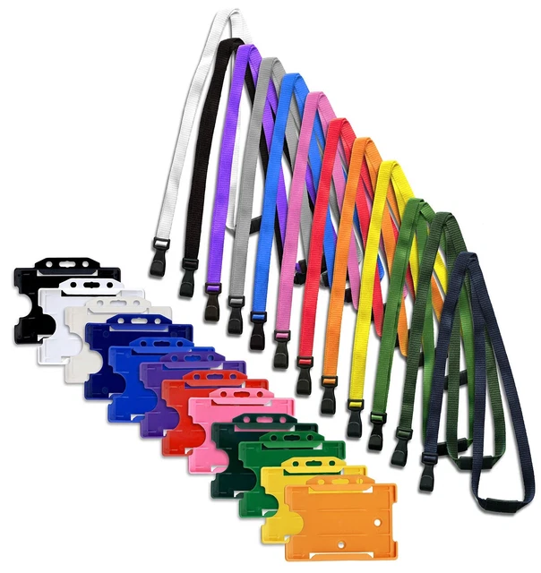 Grey Lanyards With Plastic J Clip | Light Grey Lanyards - View #8