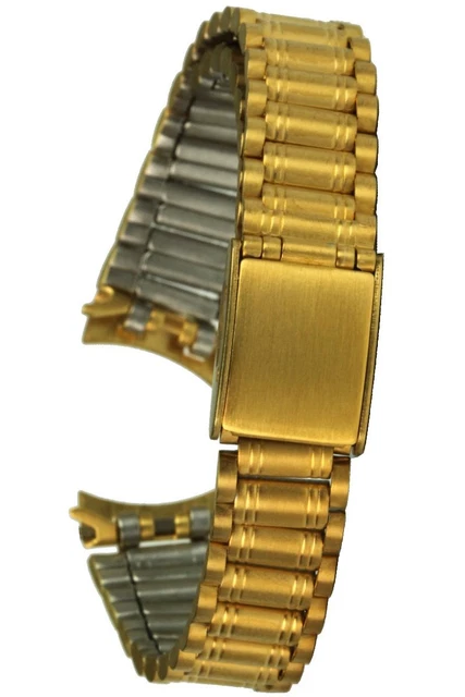 Bracelet De Montre En Acier Inoxydable Argenté - Largeur 19 Mm - Style Articulé - Neuf Sans étiquette