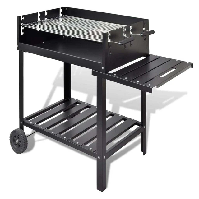 Support de barbecue au charbon de bois 2 roues vidaXL