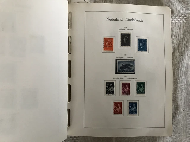 Sammlung Niederlande 1867 - 1984 postfrisch und gest. in  Leuchtturm-Vordrucken 2