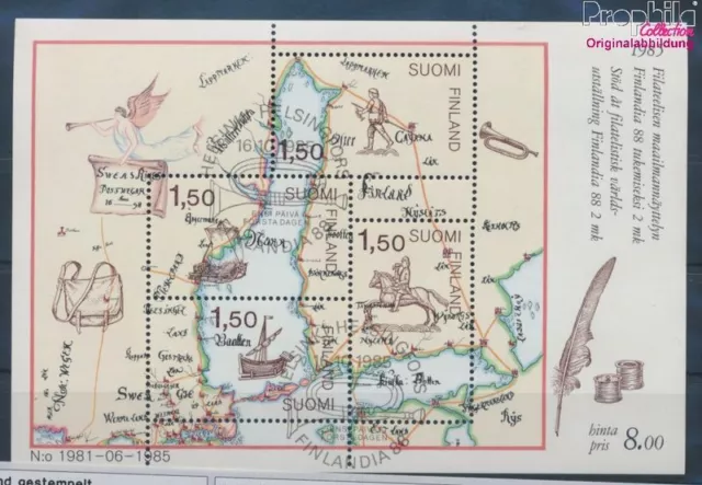 Briefmarken Finnland 1985 Mi Block1 gestempelt Schiffe, Boote (10343791