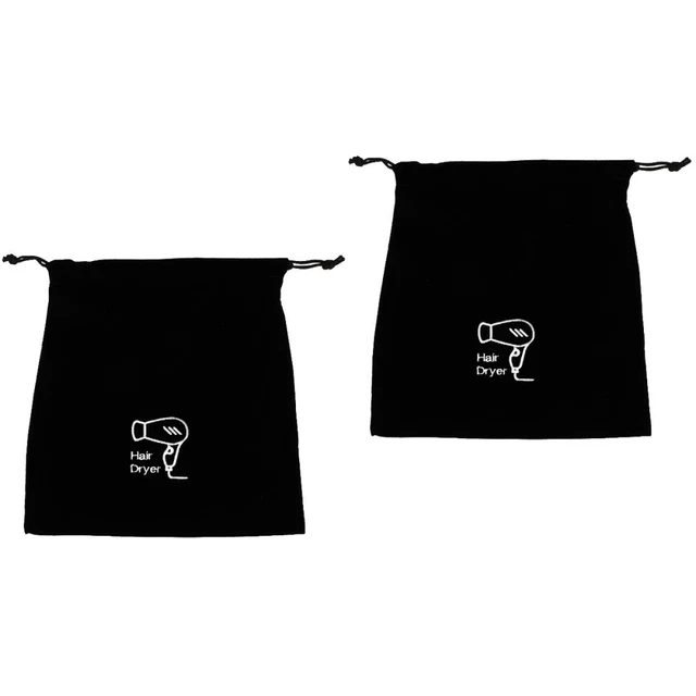 2 Pc Sac À Outils Pour Cheveux De Rangement Sèche-cheveux Voyage Grand