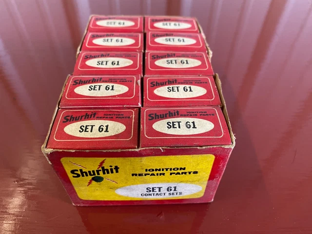 VINTAGE 1950 's IGNITION CONTACT  SET BOX (10) 1941 - 1948 CHEVROLET NORS