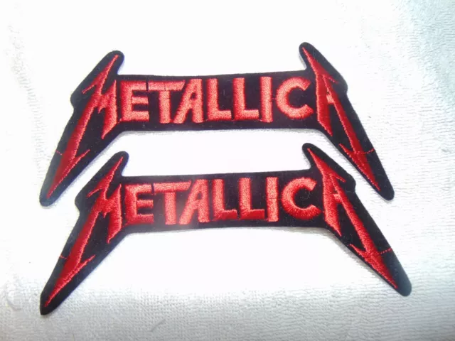 NOS Metallica 1980 Embroidered Jacket Shirt Arm Back Patch Hair Metal Rock Roll