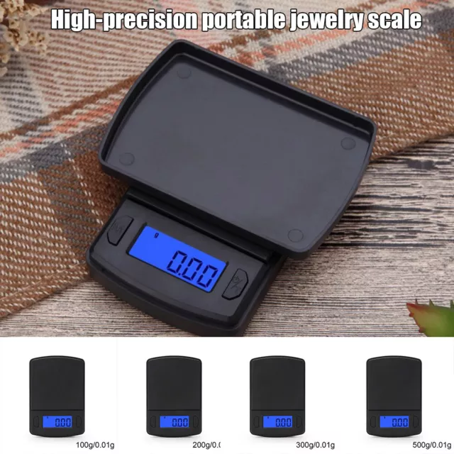 Mini Digital Electronic Pockets Weighing Scales 0.01g to 500g Gold Jewellery AU