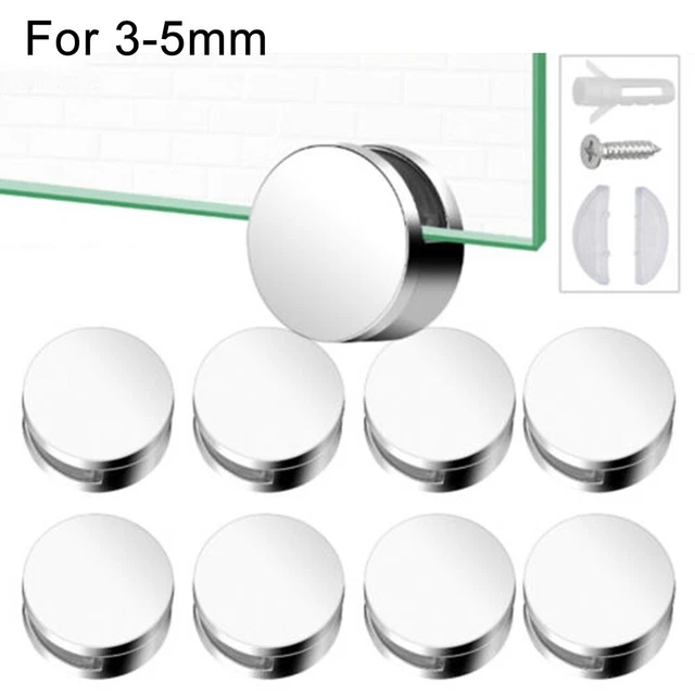 Clips miroir chrome élégants avec coussinet en silicone souple parfait pour di
