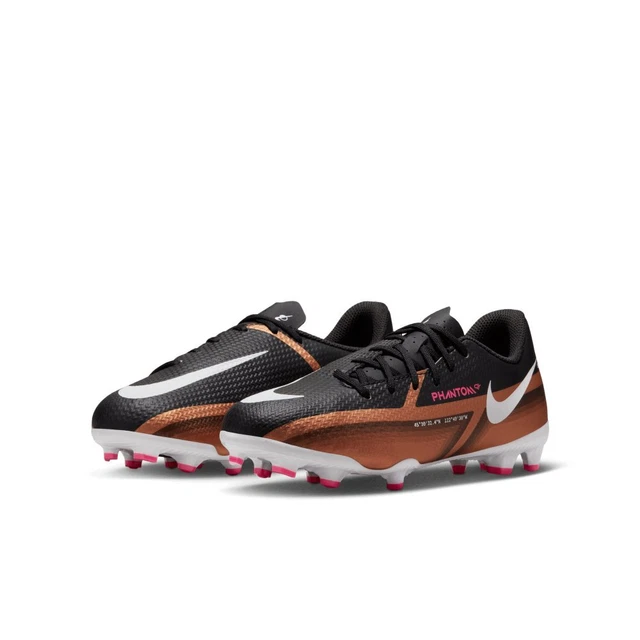 Nike Kinder JR Phantom GT2 Academy FG/MG Fußballschuhe Schwarz/Kupfer DR6056-810