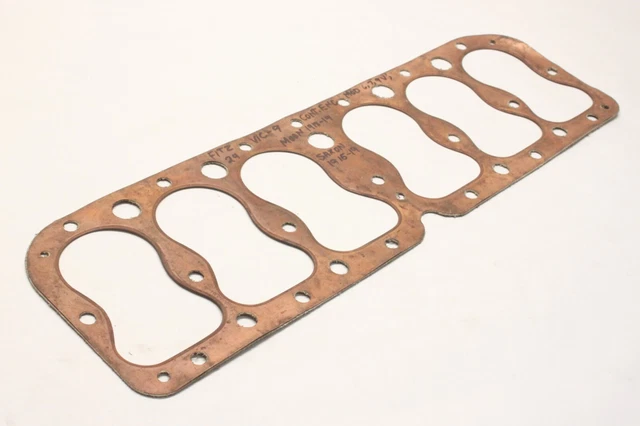 NOS 1918-19 Moon 1915-19 Saxon 6 Cylinder Engine Copper Head Gasket McCord 13 NOS 1918-19 Moon 1915-19 Saxon 6 Cylinder Engine Copper Head Gasket McCord 13