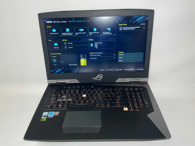 ASUS Republic of Gamers G703V 32GB RAM Intel i7-7820HK @2.9GHz GTX 1080 8GB - ASUS Republic of Gamers G703V 32GB RAM Intel i7-7820HK @2.9GHz GTX 1080 8GB -