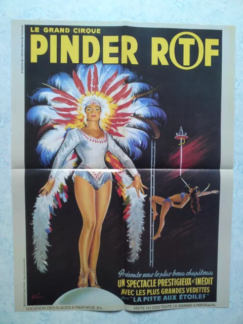 Affiche collection cirque Pinder ortf /