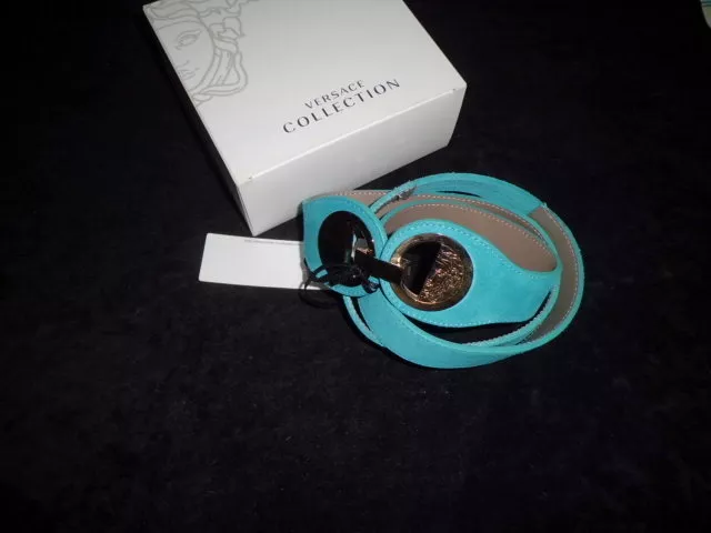 Versace   Leather  Medusa  Belt  Woman