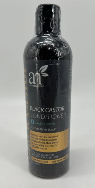 Acondicionador de ricino negro Artnaturals cura e hidrata el cuero cabelludo seco con picazón
