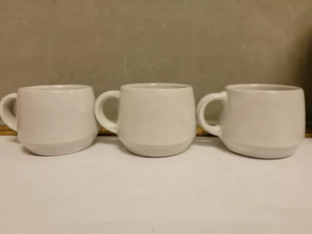 Taza de café de cerámica Frankoma #6C conjunto de 3 usados ver fotos