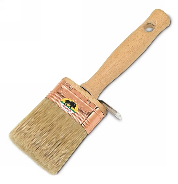 Pennello Cinghiale Plafoncino Ovale Setola Bionda Manico Legno 7X3