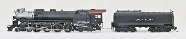 United Models HO brass Union Pacific 4-8-4 FEF steam locomotive and tender #813