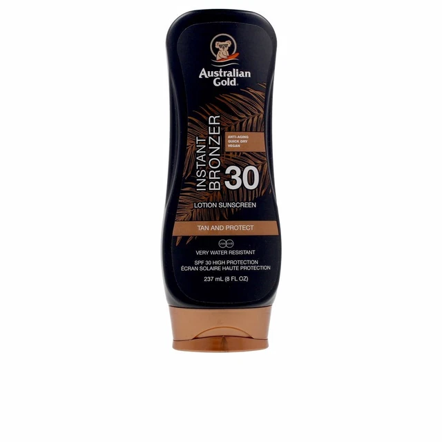 Solar Australian Gold unisex SUNSCREEN SPF30 lotion with bronzer 237 ml
