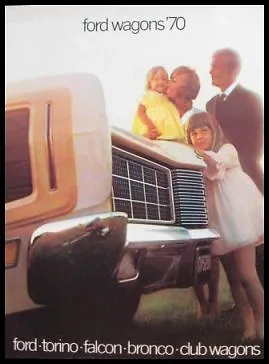 1970 Ford Station Wagon Brochure Torino Falcon Bronco