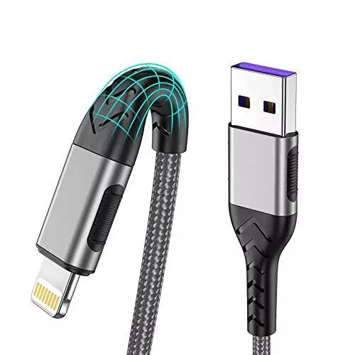 Durcord iPhone Charger MFi Certified 3Pack 10FT USB A Cable for Long Lightnin...