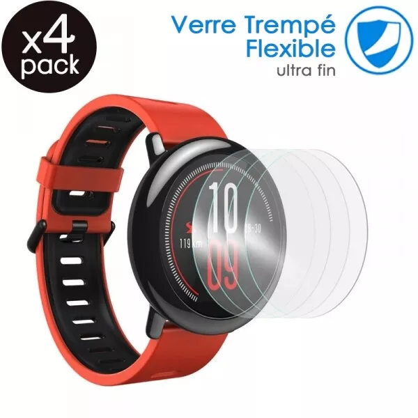 [Pack x4] Verre Fléxible Dureté 9H pour Xiaomi Huami Amazfit GTR (47mm) Montre c