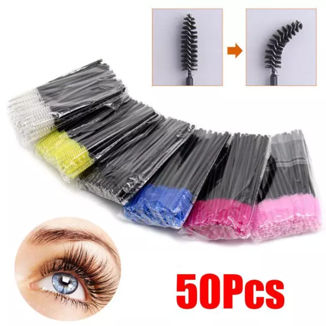 50pcs Wholesale Eyelash Extension Supply Disposable Mascara Brushes 2024 Best