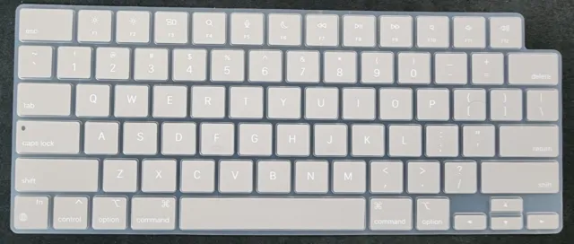 MOSISO Silicone Keyboard Cover Skin Apple MacBook Pro 16" M1 M2 '21 '23 Beige