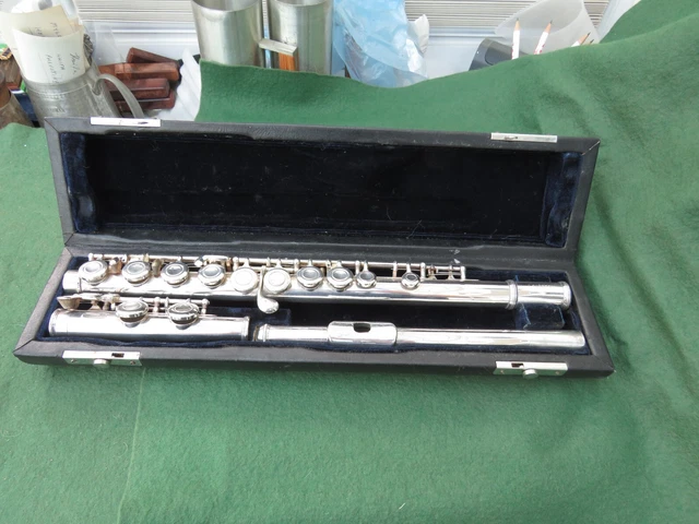 Lucette Silver Plated (??) Flute With J Michael Hard Case