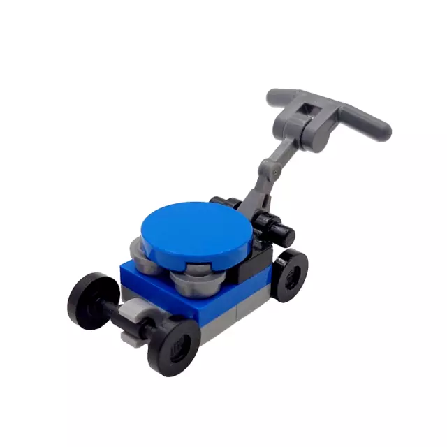 LEGO® Minifigure Blue Lawn Mower Grass Cutter Garden Furniture Gardening