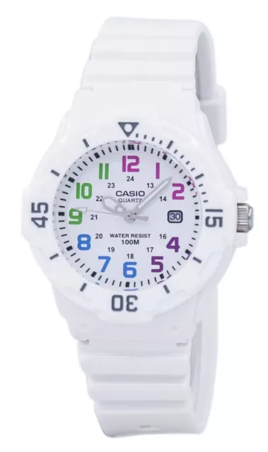 Casio Enticer White Dial Day/Date Quartz Analog LRW-200H-7BVDF 100M Womens Watch