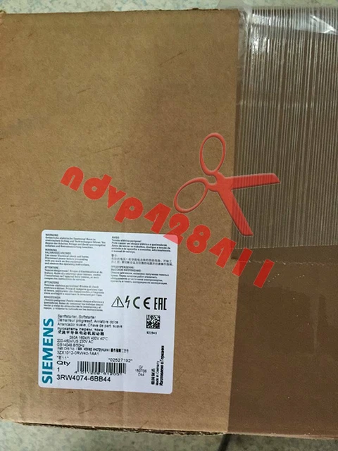 1PZ NUOVO SIEMENS avviamento morbido 3RW4074-6BB44
