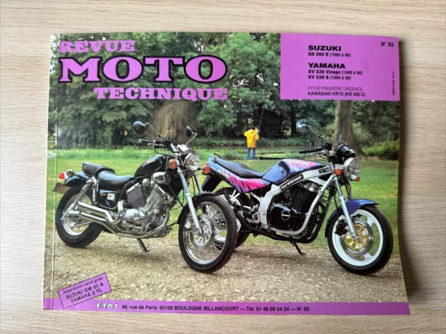 Revue Technique moto N.83 SUZUKI GS 500 E YAMAHA XV 535 VIRAGO XV 535 S