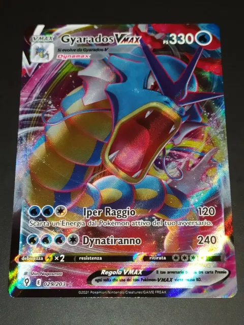 Carta Pokemon Gyarados VMAX Português 029/203 Card Original Copag