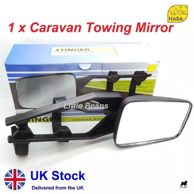 Caravan Towing Mirrors Car Door Wing Mirror Extensions Easy Fit 4x4 Stinger