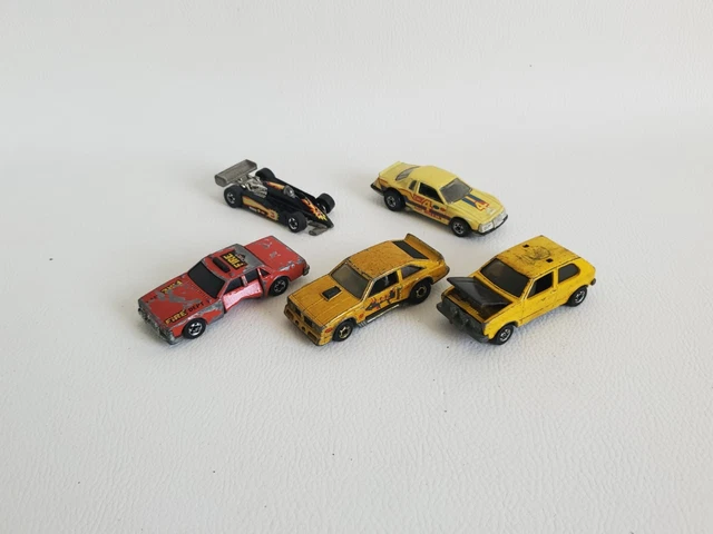 HOT WHEELS VINTAGE Años 80 Lote De Coches Hecho En Hong Kong