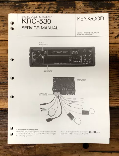 Kenwood KRC-530 Car Radio  Service Manual *Original*