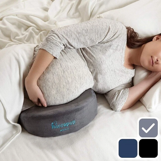 Pregnancy Pillow Wedge Memory Foam Body Support Comfort Charcoal Grey NEW