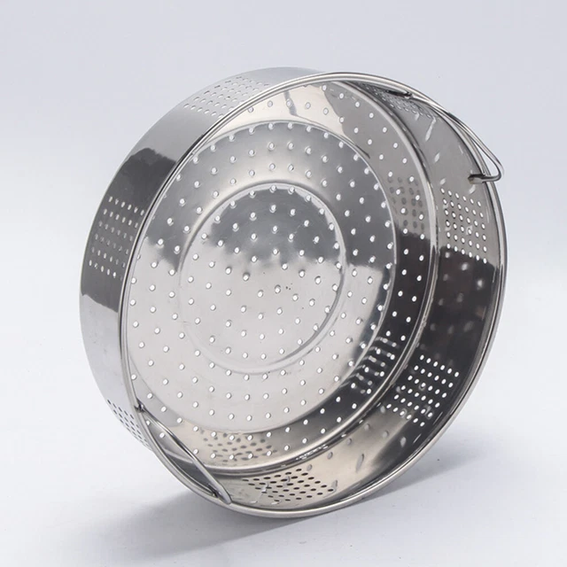 21 Cm Kitchen Steamer Pan Food Steamer Metal Tray Metal Basket Grate 3