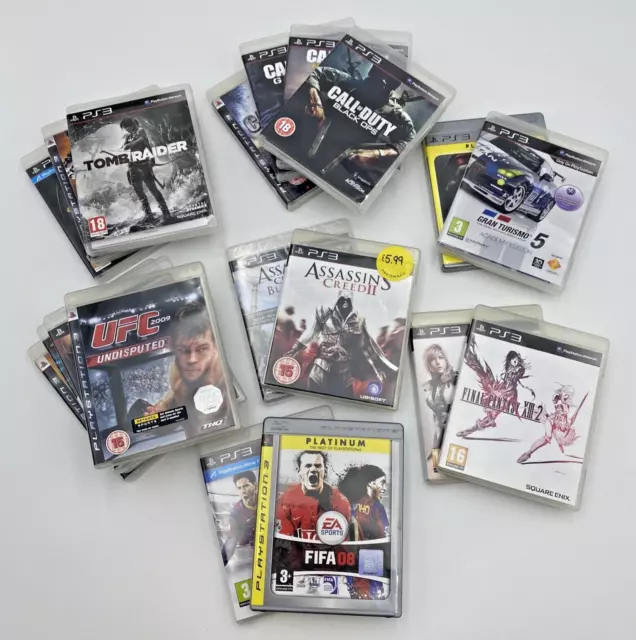 19 Playstation 3 PS3 Games Bundle - Call Of Duty, Fifa, UFC, Gran Turismo     W9