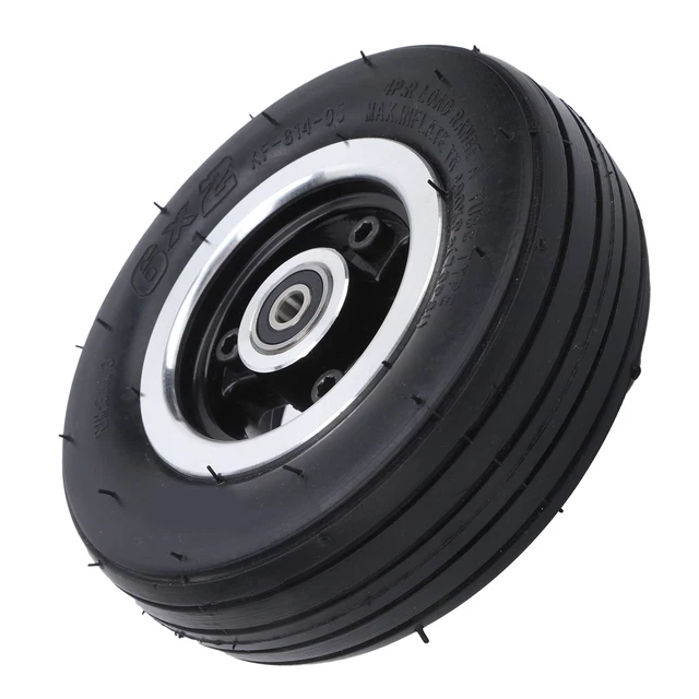 6 INCH SOLID Tire 6x2 Wheel Rim And Tires Set With Alloy Rims TU £32.51 ...