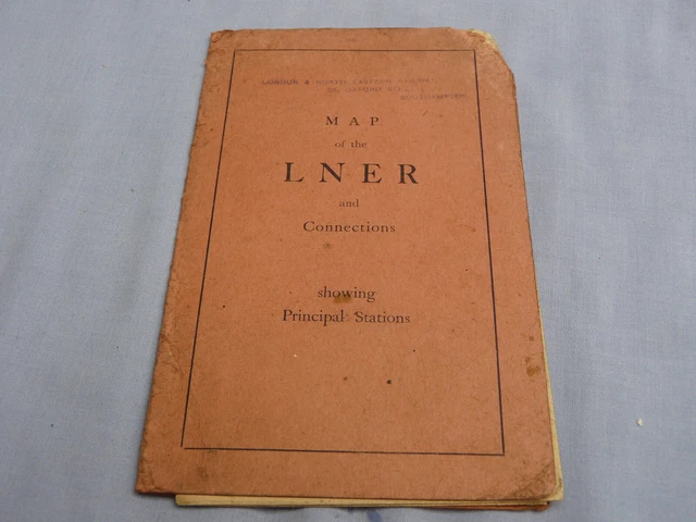 MAP OF THE L.N.E.R. and connections. undated but circa 1940's ? £10.00 ...