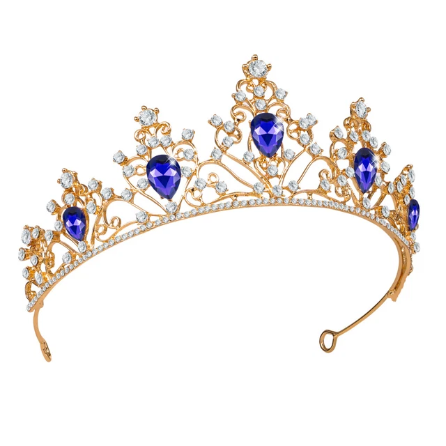 GHSDFBB Ensemble De Diadème D'Anniversaire Reine Et Cristal Couronne Princesse Diadèmes Pour Femmes Filles Kit De Décoration Cadeau D' Anniversaire